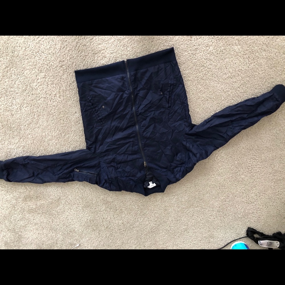 Navy bomber jacket
